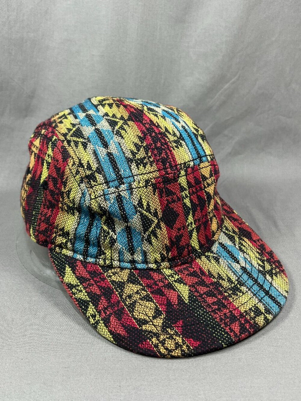Free Authority Strapback Hat Visor 5 Panel Aztec Southwestern Stripe Dad Mens